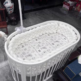 Coussin tressé Brise Étoilée, cadeau de naissance bébé